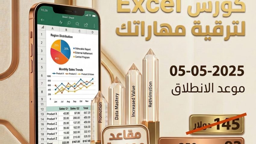 دورة مهارات برنامج Microsoft Excel – عن بعد